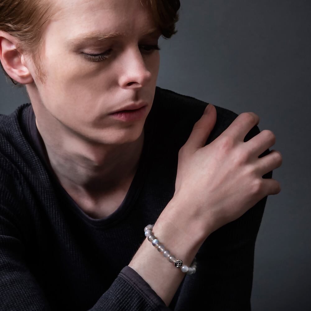 トレサリーラブラドライト数珠ブレス ACB0123 Tresary Labradorite