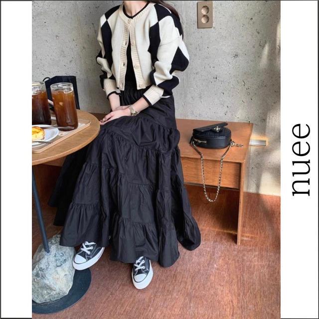 ふんわりティアードスカート　2color　N00030