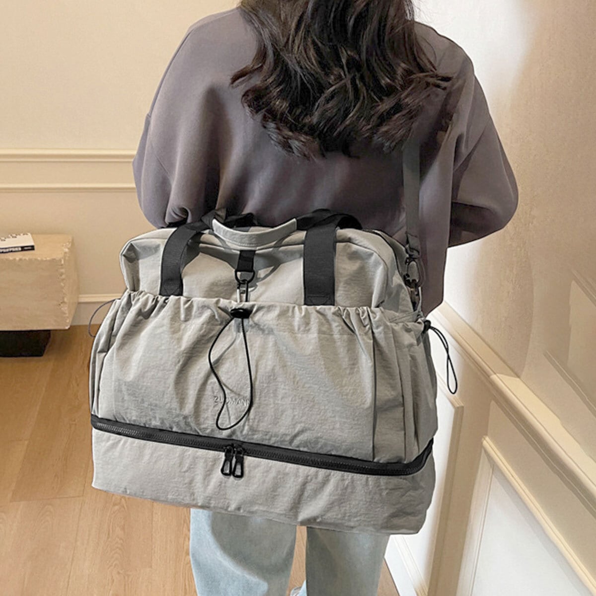 ボストンバッグ 大容量 トラベルバッグ レディース メンズ 韓国 シンプル 大人 カジュアル 旅行 出張 機内持ち込み 乾湿分離ポケット シューズ収納 大人可愛い 大人女子