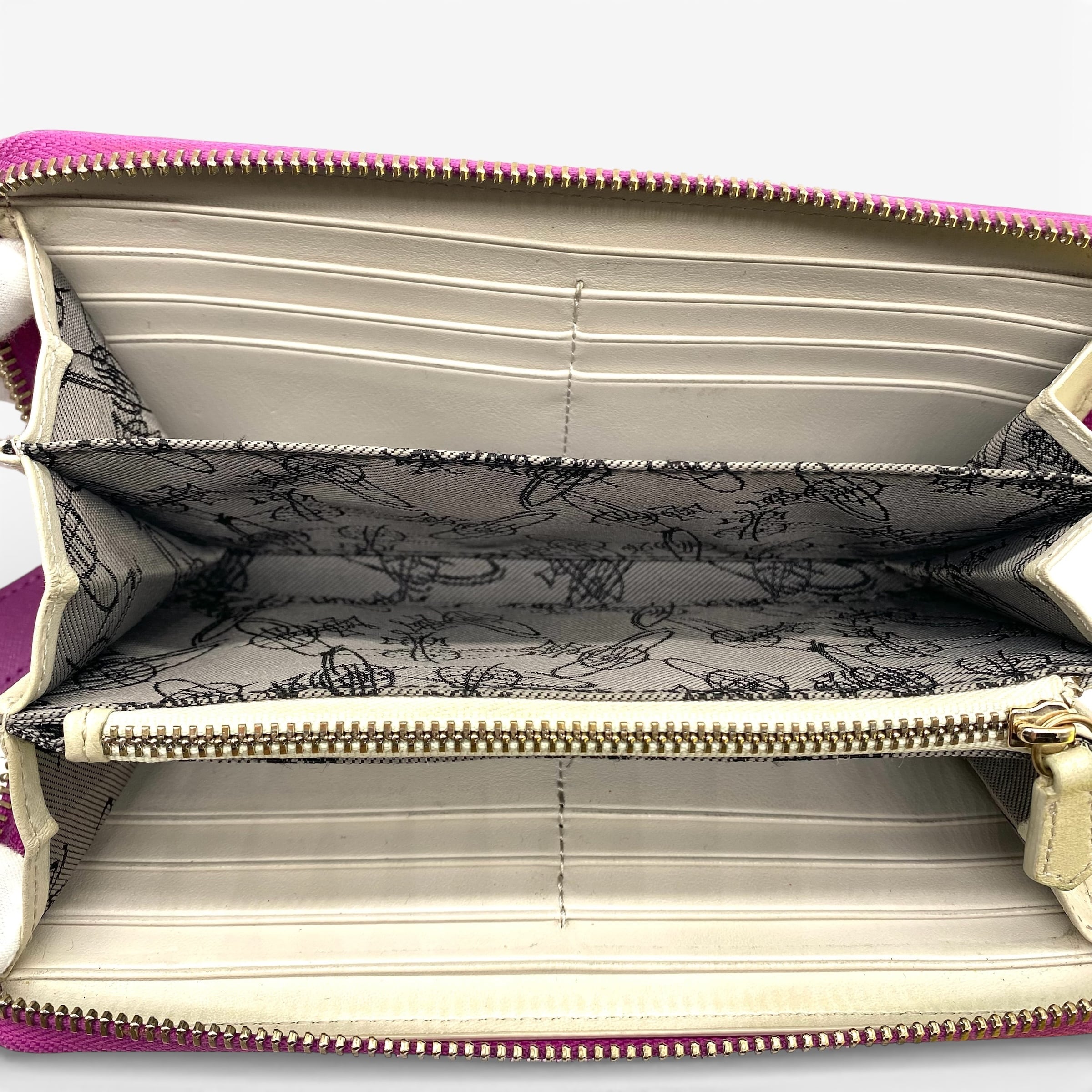 Vivienne Westwood ヴィヴィアン オーブ ピンクスカル 長財布 Vivienne Westwood Orb Long Wallet Zip Pink / ヴィヴィアンウエスト