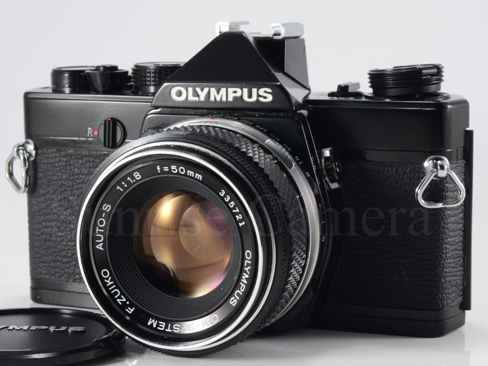ケース付 OLYMPUS OM-1 ZUIKO AUTO-S 50mm F1.8 OLYMPUS OM-1 ブラック / F.ZUIKO AUTO-S 50mm F1.8 オリンパス (60824