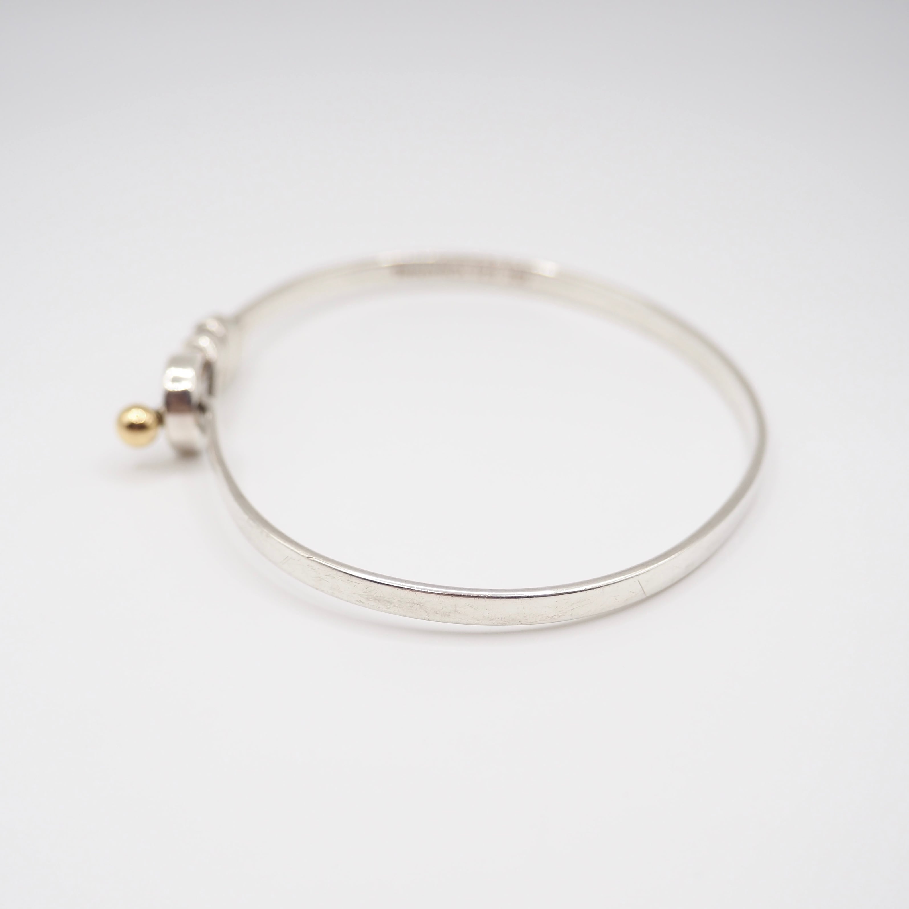 Tiffany&Co. フック&アイ バングル シルバー925 K18 ティファニー