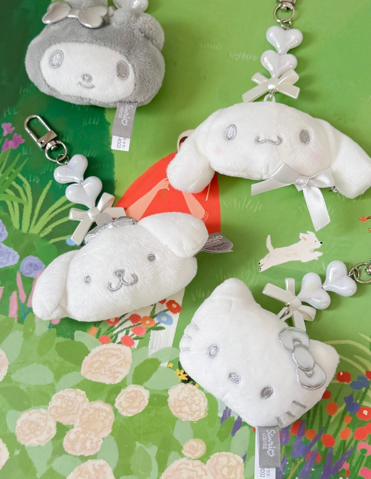 韓国限定 公式】sanrio silver keyring 6types / サンリオ シルバー