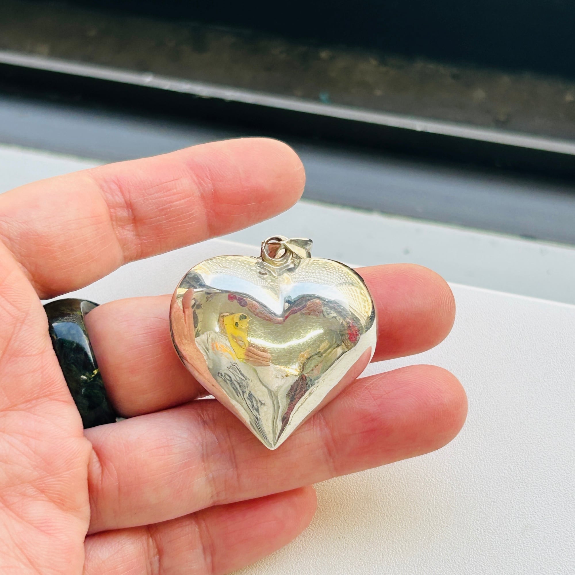 シルバー925 Puffy heart チャーム | Milo Antiques & Vintage