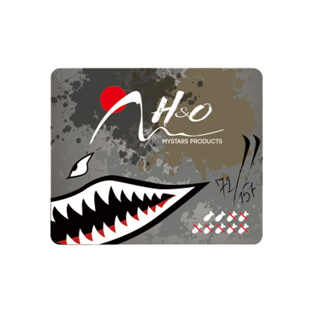 H&O サメステッカー スクエア 2枚入 | outdoor MIL 