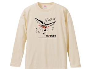 FK DECO　what's up_COYOTE_黒 ロングTシャツ（S～XL）