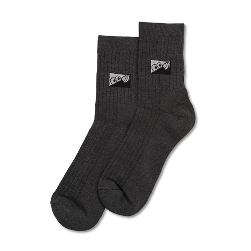 LAST RESORT AB /HEEL TAB DRESS SOCKS-1 PACK GREY