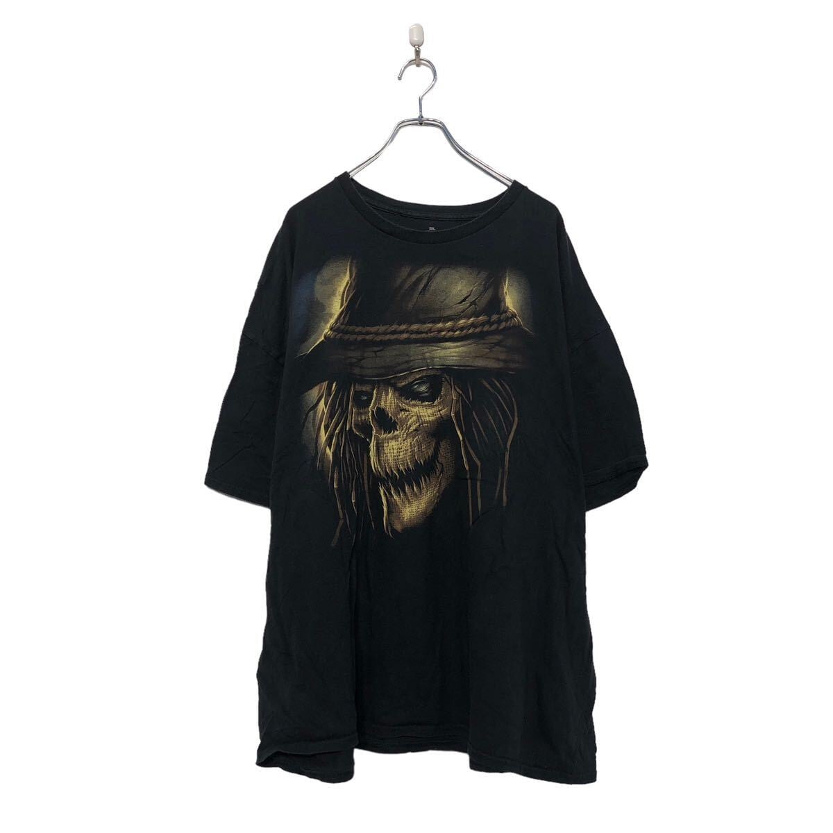 半袖 プリント Tシャツ 3XL ブラック イラスト ビッグサイズ イラスト