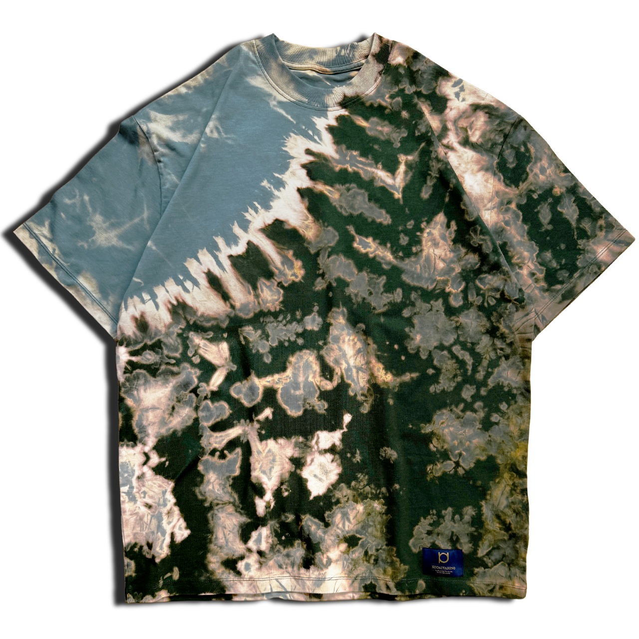 【3着限定販売 / 最短翌日発送】タイダイブリーチセットアップハーフパンツ 太陽フレア