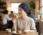 サッシュリボン｜チュールネイビー｜前髪ウィッグ対応