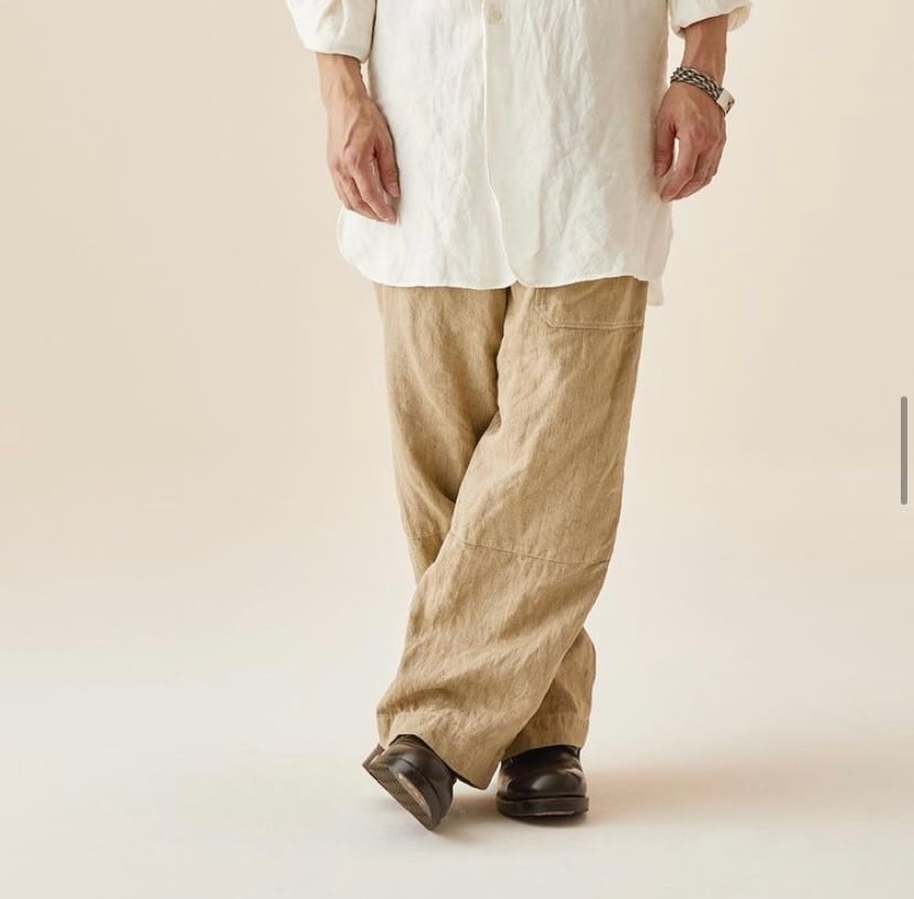 sus-sous シュス trousers MK-1 linen herringbone | mill kagoshima