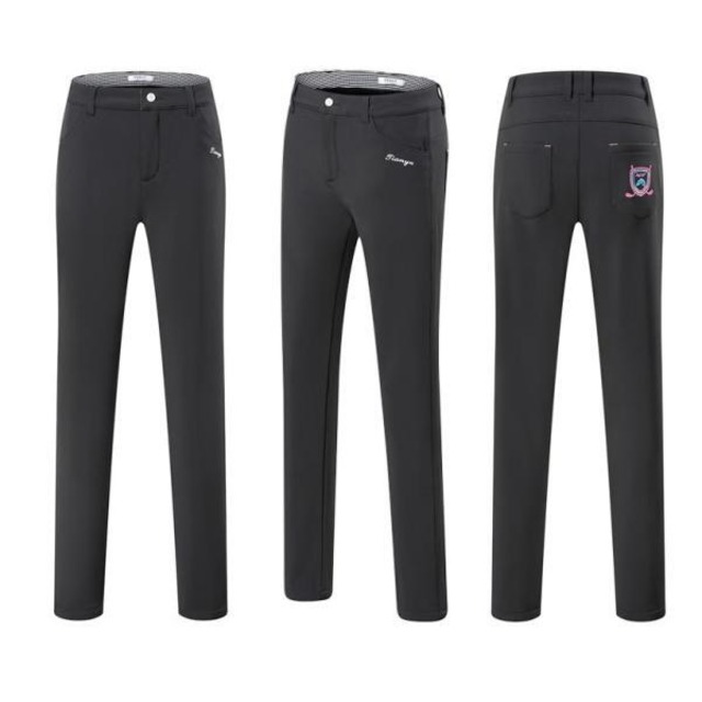 ゴルフウェア スポーツウェア ズボン レディース ガールズ ゴルフ スポーツ パンツ 秋冬 裏フリース カジュアル あったか 防寒 パンツ ストレッチ