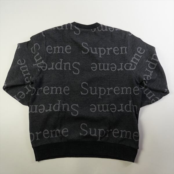 Size【S】 SUPREME シュプリーム 18SS Jacquard Logo Crewneck Black ...