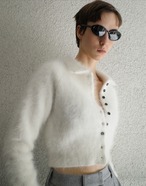 CLANE ANGORA SHORT KNIT CARDIGAN 2色展開