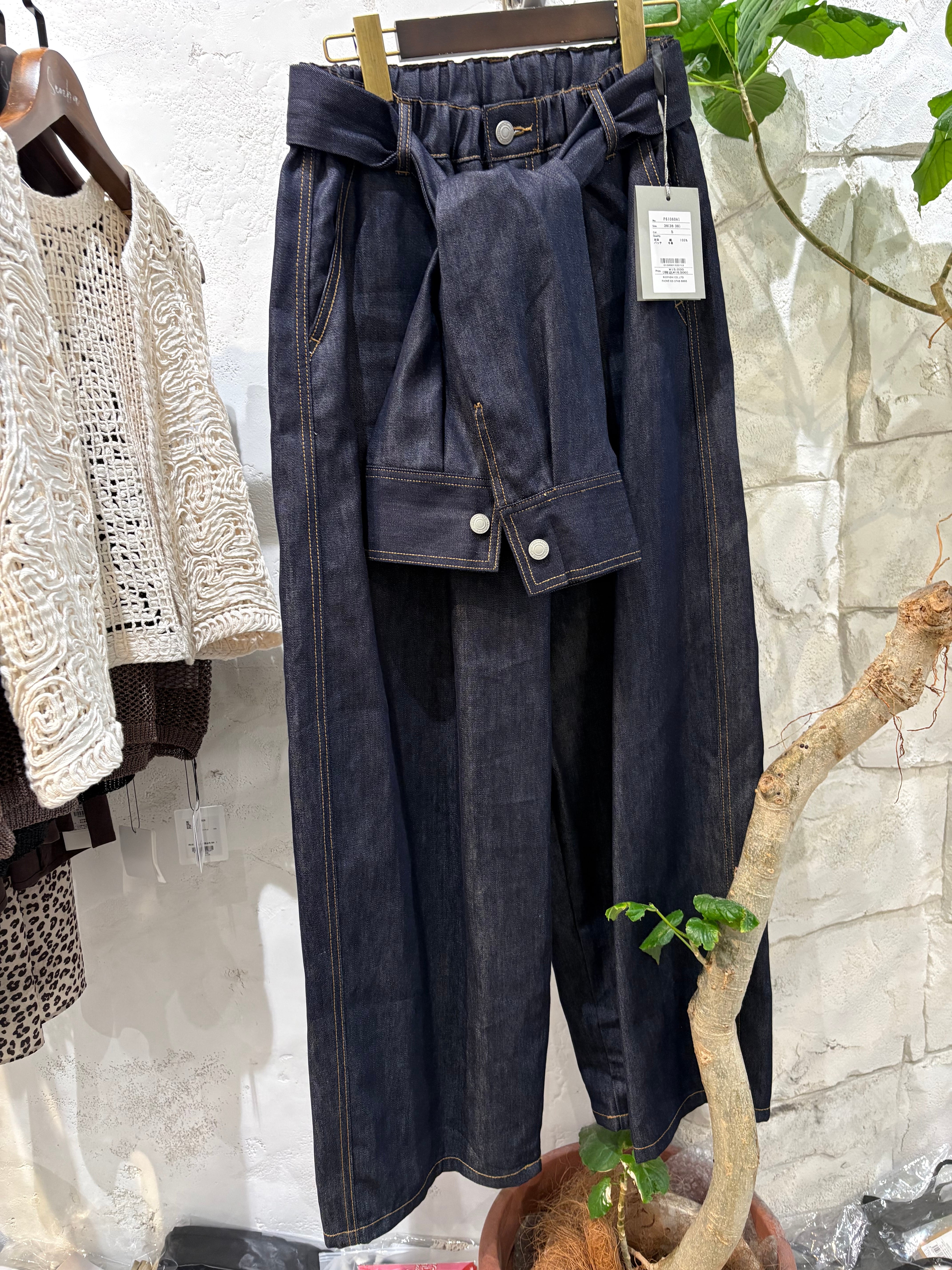 PRIORITY デザインベルトパンツ PRIORITY デザインベルトパンツ 【P61060AI】 | セレクトショップSENBA
