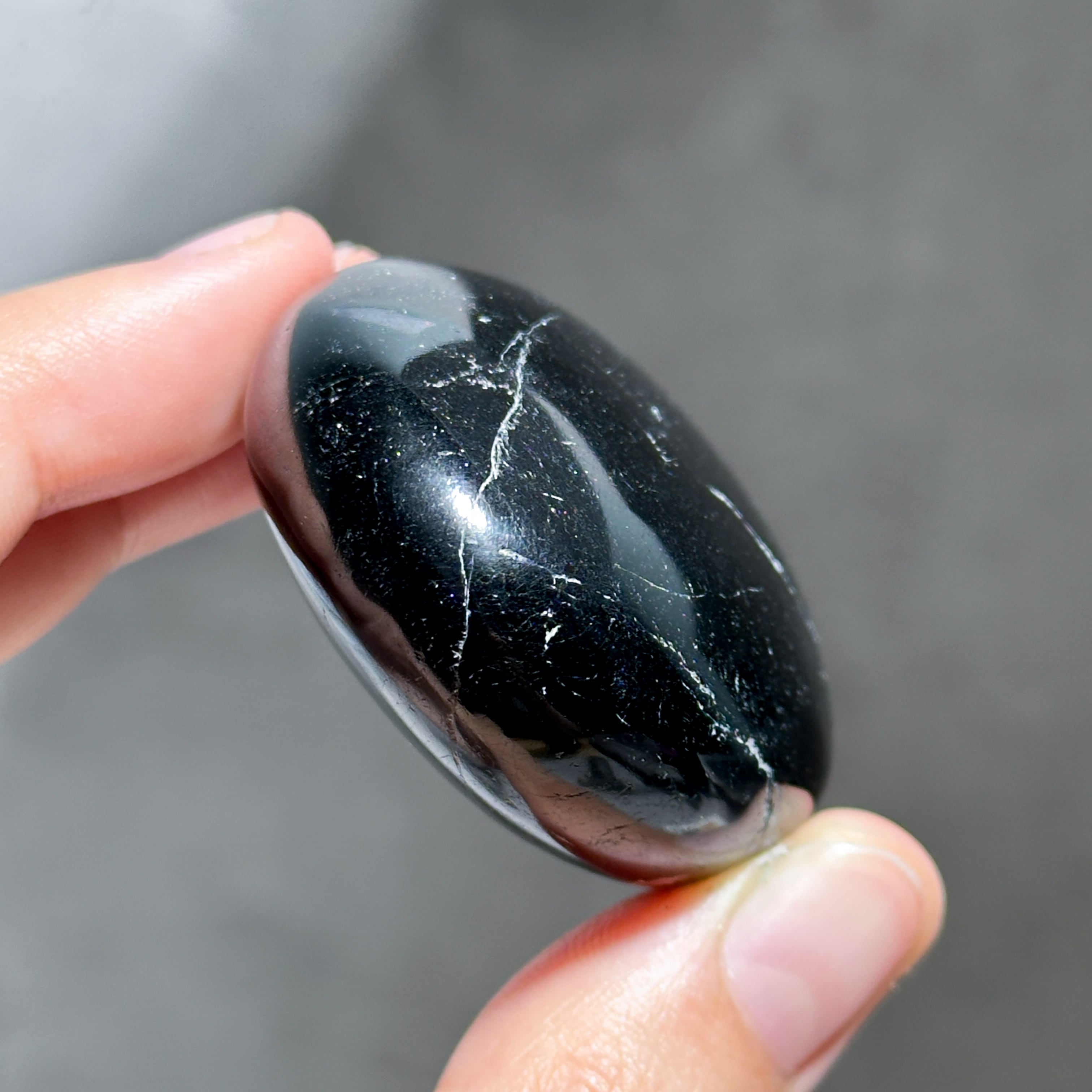 ブラックトルマリン パームストーン44◇ Black Tourmaline ◇天然石