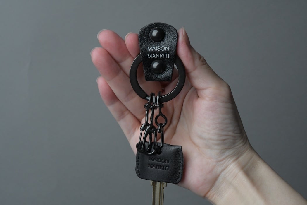 KEYRING・CAP □ブラック・ブラック□_真鍮キーリング・キー