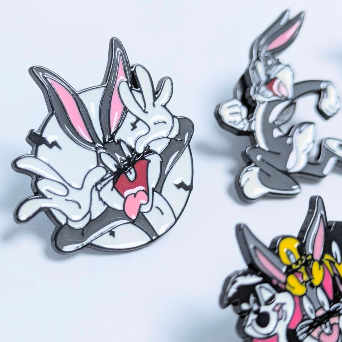 送料無料！ ★ピンズ PINS★ピンバッジ 【 Looney Tunes（ ルーニーテューンズ ) ）】バッグスバニー / 5P SET / ピンズセット 〚アメリカン雑貨 アメトイ〛