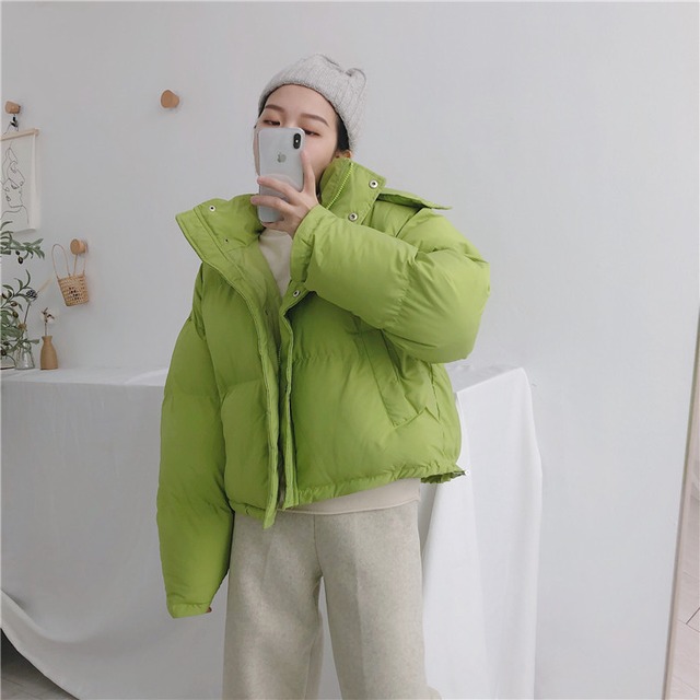 新入荷 高級品質 早い者勝ち キャンディーカラー 短いスタイル パンの服 フード付き