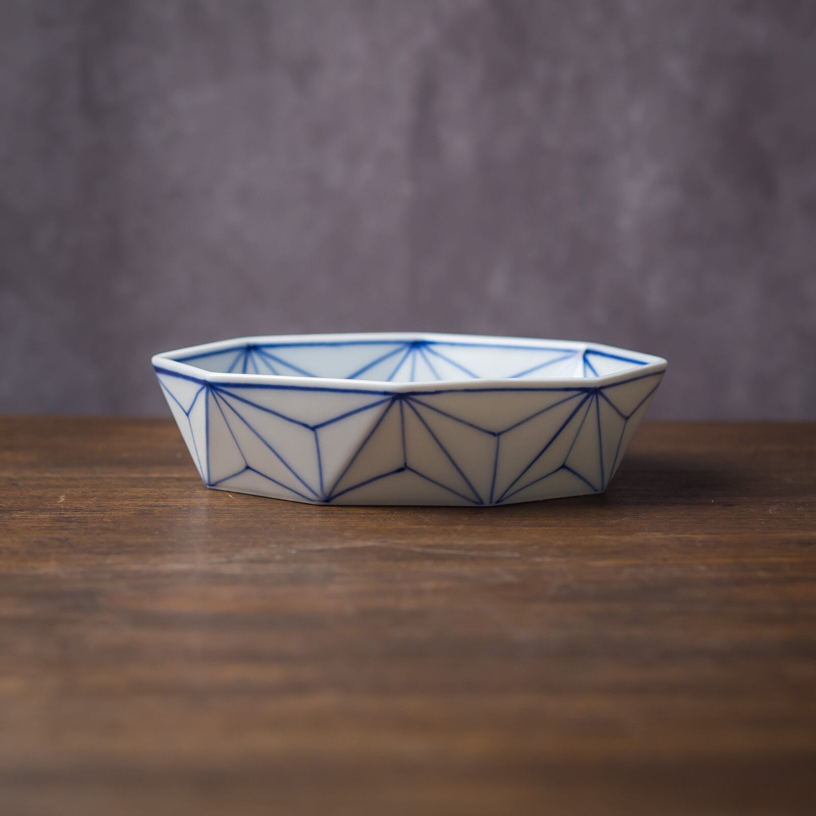 麻の葉 預け鉢（中）（小鉢・向付）／眞窯 | 手作りの器・食器の