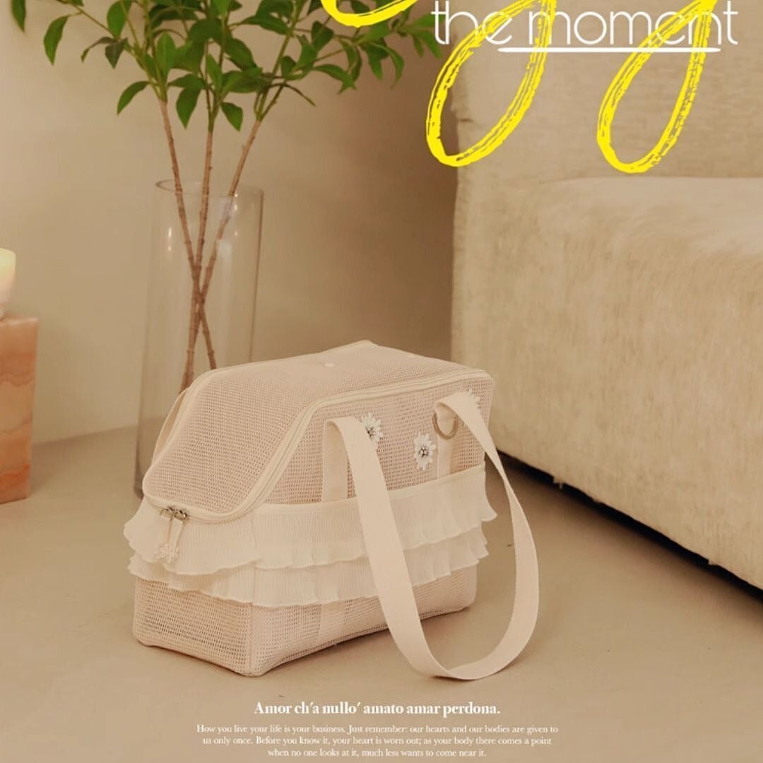予約（海外ハンドメイド）【№B05599】フラワーモチーフ フリル