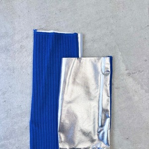 FAKUI / 【22−24cm】foil × rib  socks FK-168