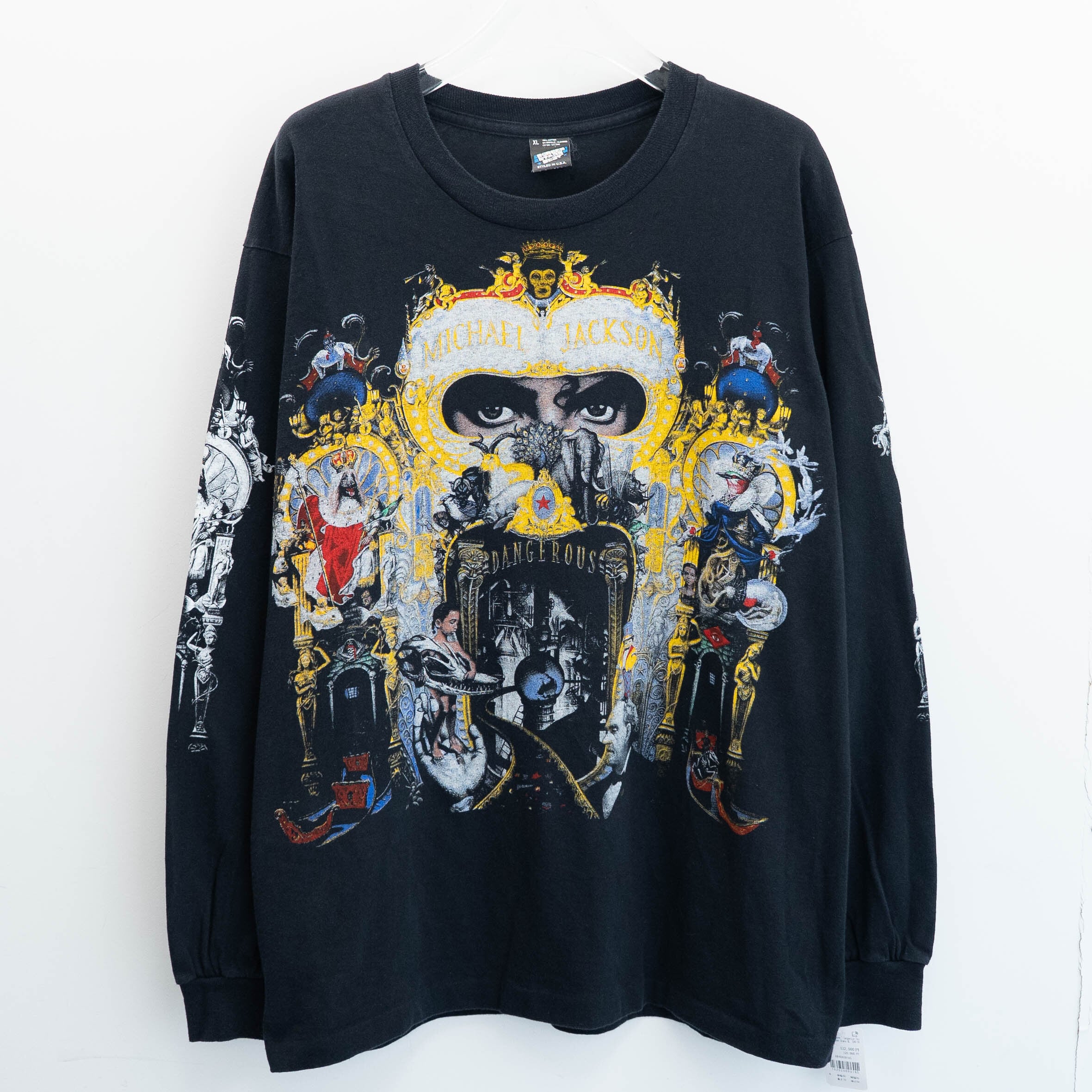 Michael Jackson " Dangerous Tour L/S " Screen Stars XL 【A9-165】