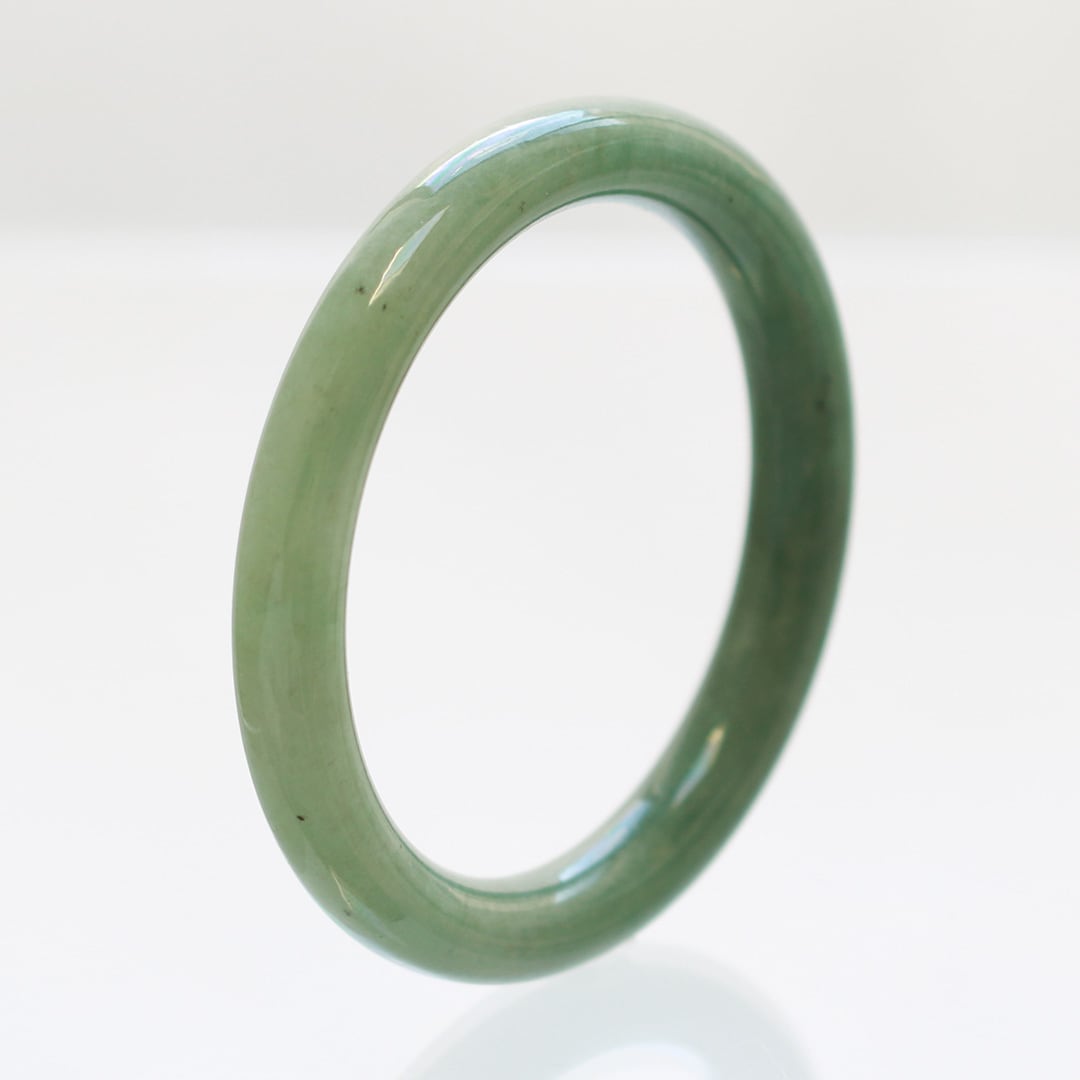内径 53mm】透明感ある翡翠バングル princess A貨翡翠 jd_bg1317