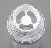 MIクリエーションズ マイクリアボトル 日本製 クリアボトル エコ 中栓付き 360℃飲める 熱中症対策 (500ml, ホワイト)