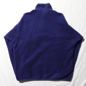 美品 L USA 94年 青紫 バイオレット シンチラスナップT Patagonia パタゴニア フリース