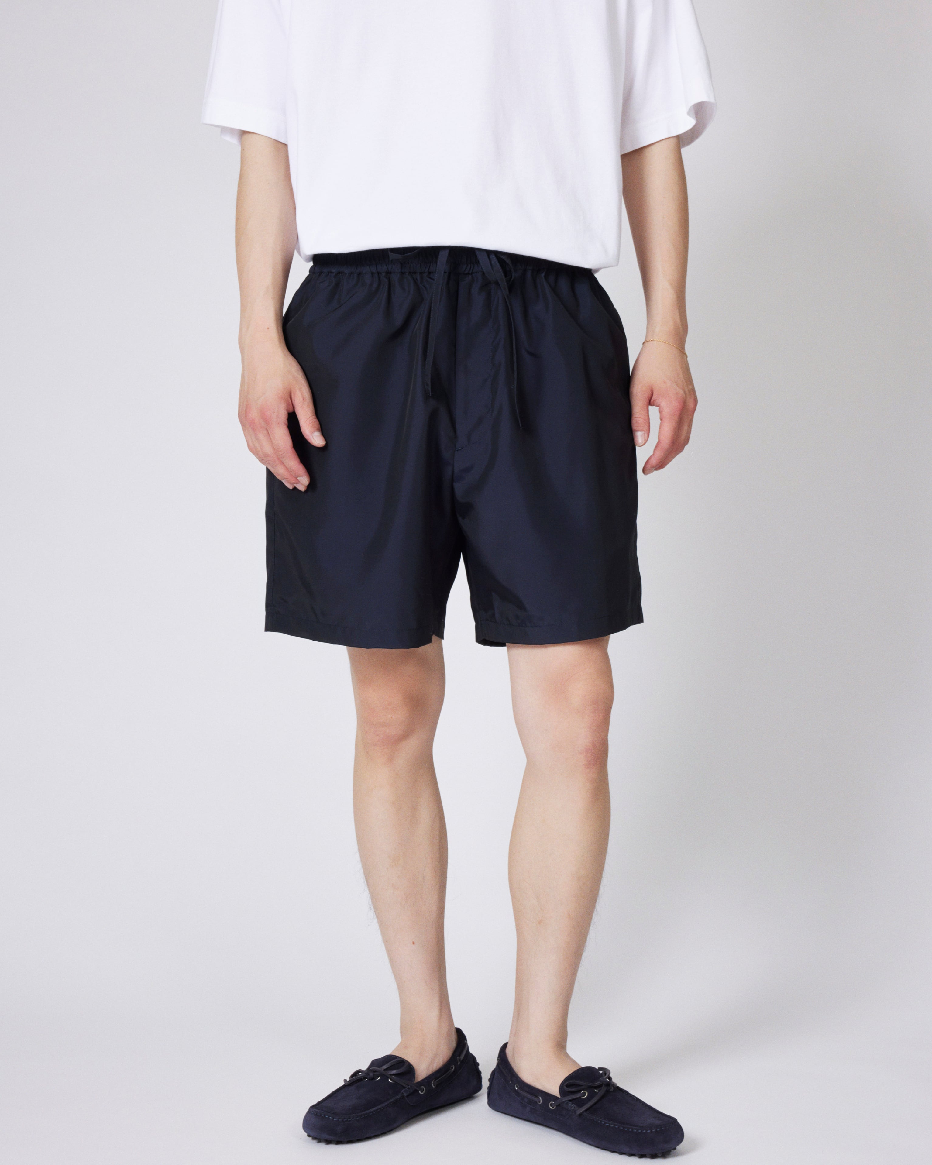 everyone nylon silk short pants (NAVY) | everyone