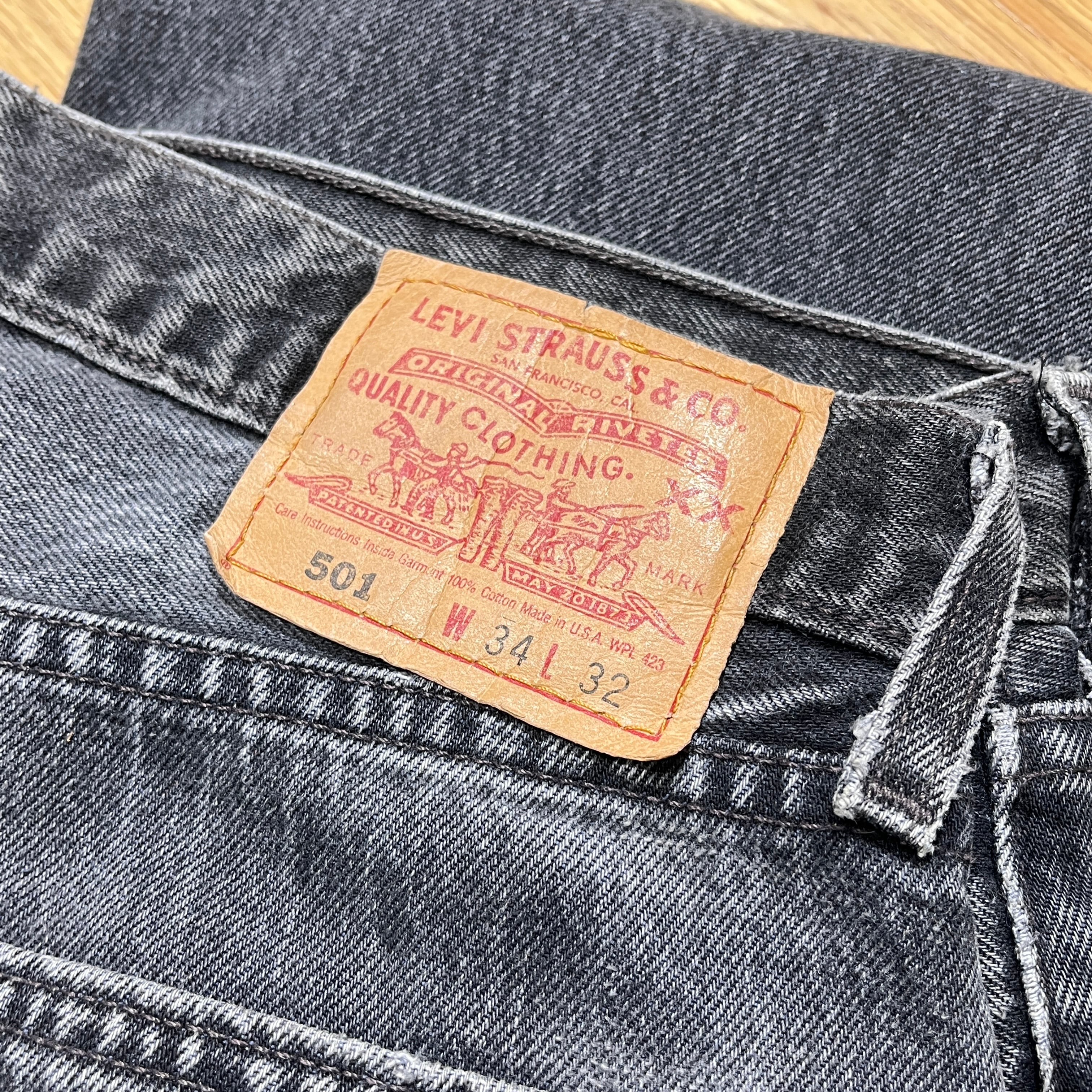 90s Levi's 501 OverDie Black Denim 90年代 リーバイス 501 ブラック