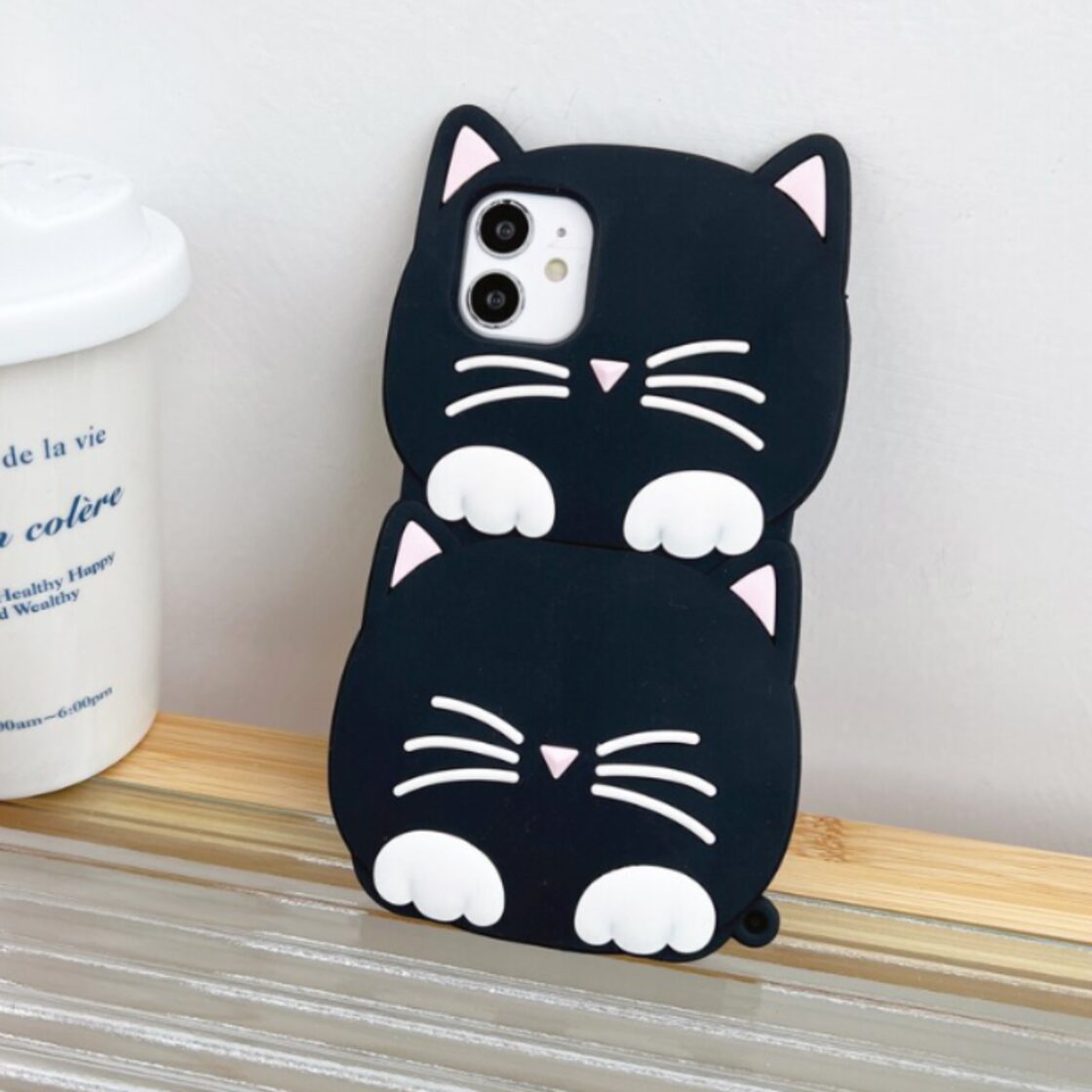 ANTEPRIMA 猫耳型 ブラック ケース be0aac5cbee94b25e0d9d9a49e91f2