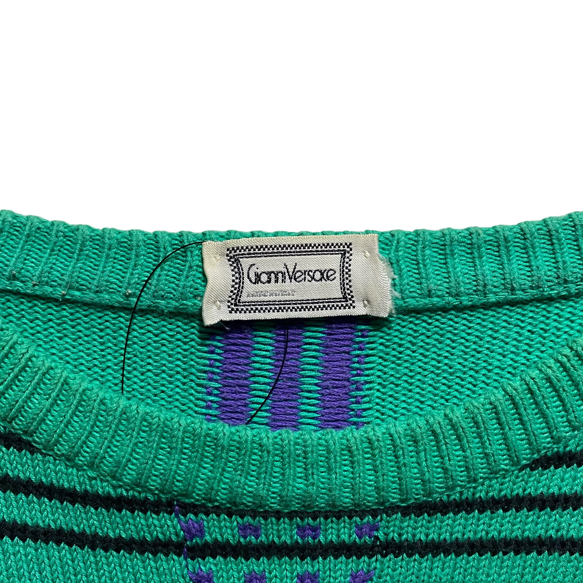vintage GIANNI VERSACE cotton knit sweater | PAY ID
