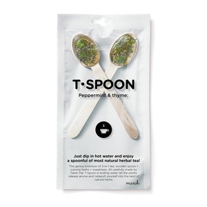 march(マーチ) T-SPOON ハーブティー ペパーミント タイム 2本セット TSPOON ティースプーン 紅茶 アウトドア BBQ 用品 キャンプ グッズ 持ち運び 軽量 お茶 登山 プレゼント ナチュラル