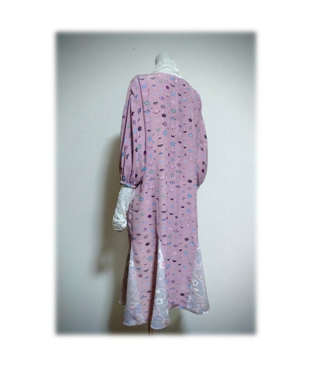 481 1点物 マーメイドワンピーㇲ Aライン 着物リメイク 訳アリ価格