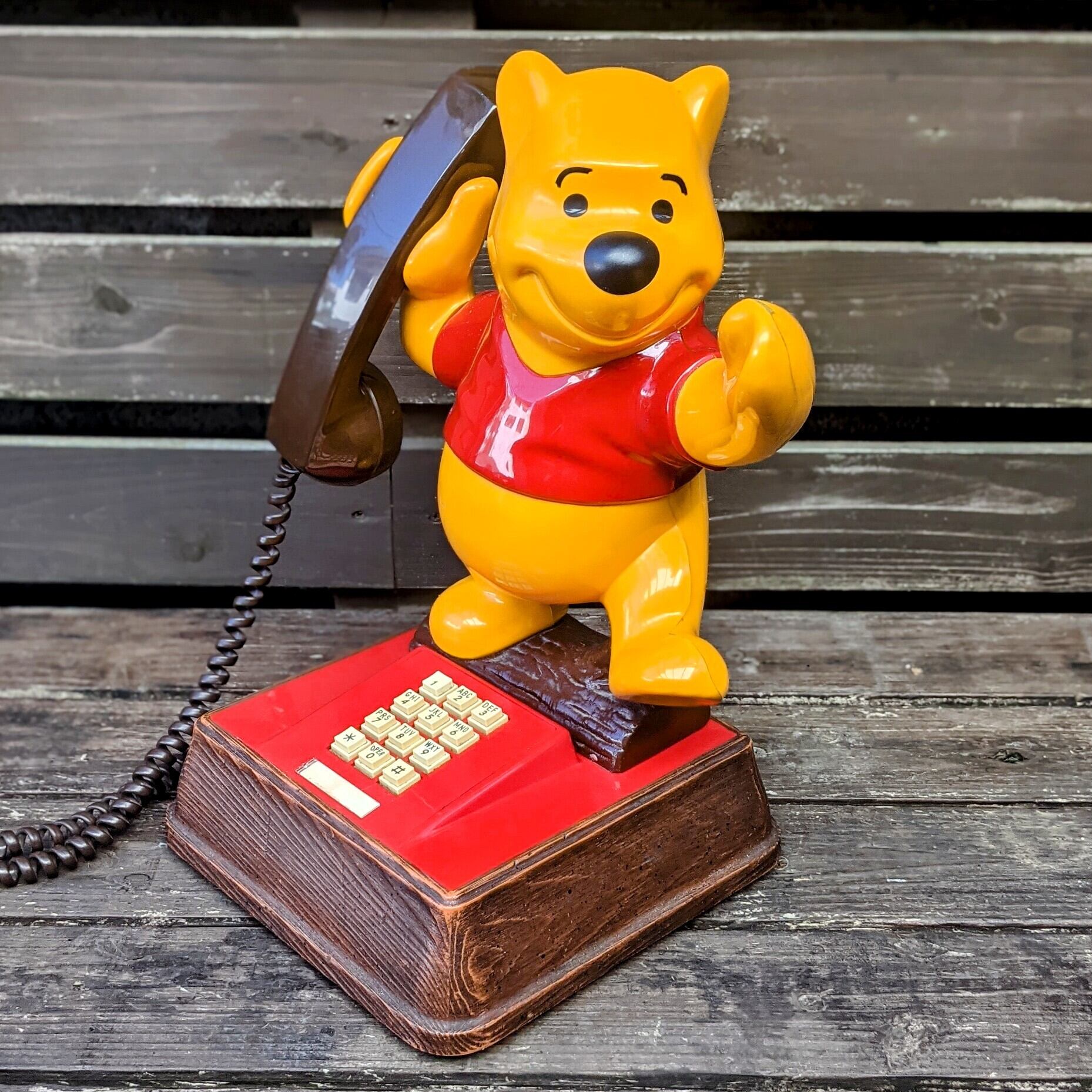 絶版ディズニー超レア くまのプーさん 電話機 超美品動作品！電話機として使用可能