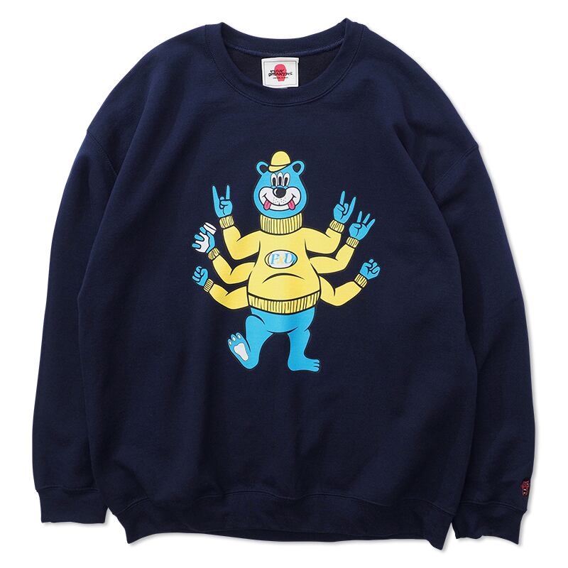 PUNK DRUNKERS】 パンクドランカーズ 阿修羅くまちゃんトレーナー