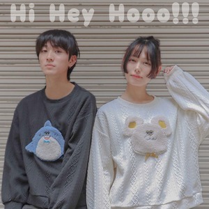 【心をほどく。】「ポケットに何がいるの？」で繋がるアニマルポケット付きケーブル編みカットソー【勇気が出るお守りポケット】