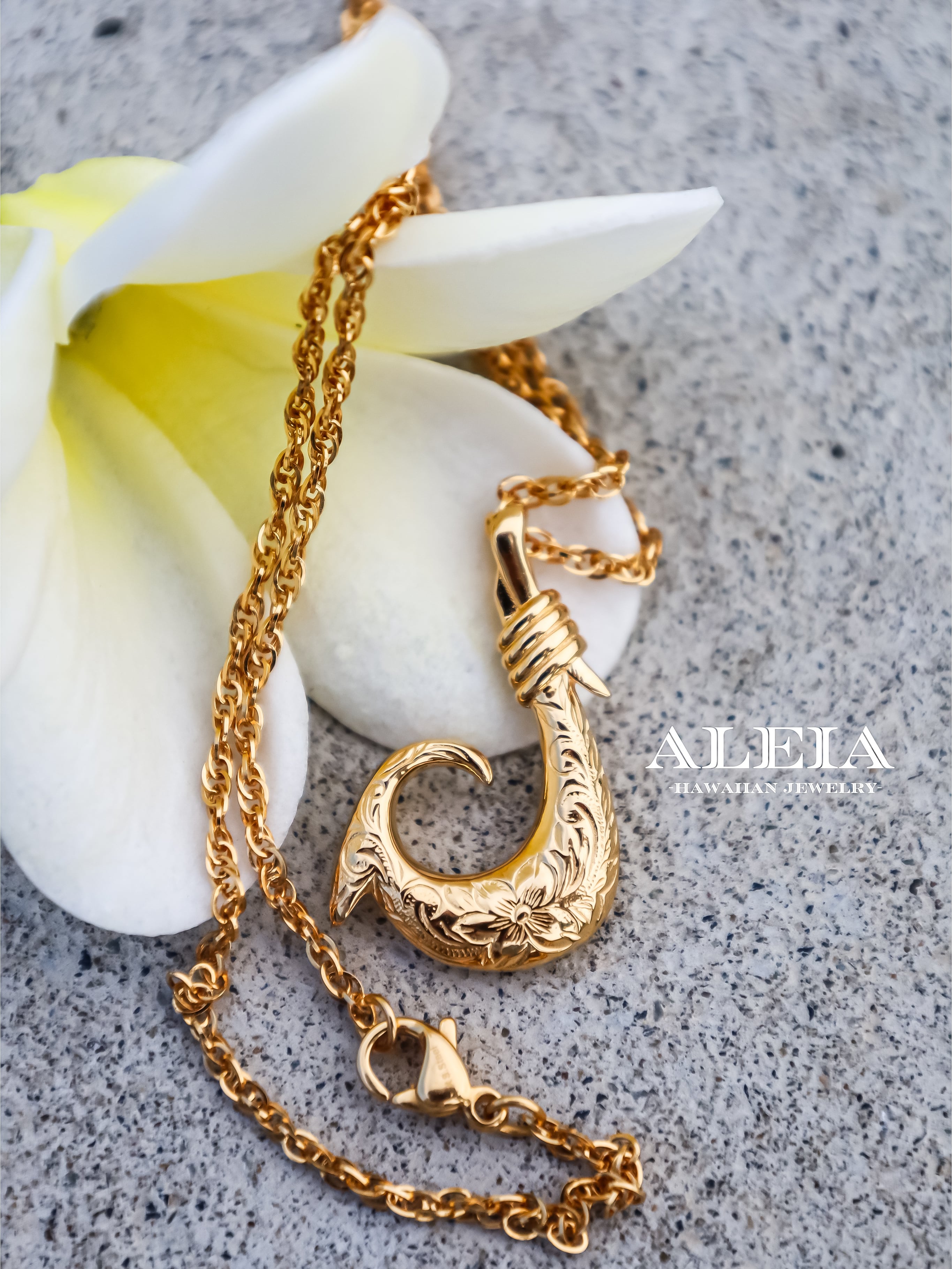 Fish Hook Necklace [316L] ハワイアンジュエリー | ALEIA【Hawaiian