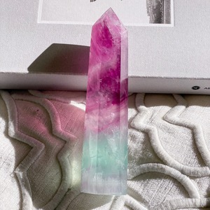 Watermelon Fluorite Tower 2