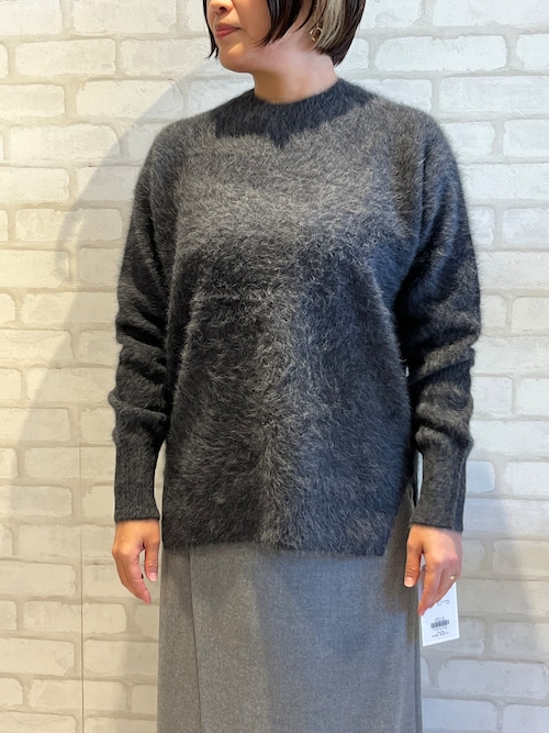 PASSIONE/546901/フォックスカシミヤニット(チャコール)