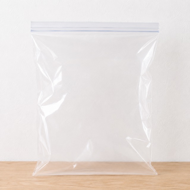 フリルリボン保管におすすめ！チャック付き透明収納袋　10枚（中20×30cm）