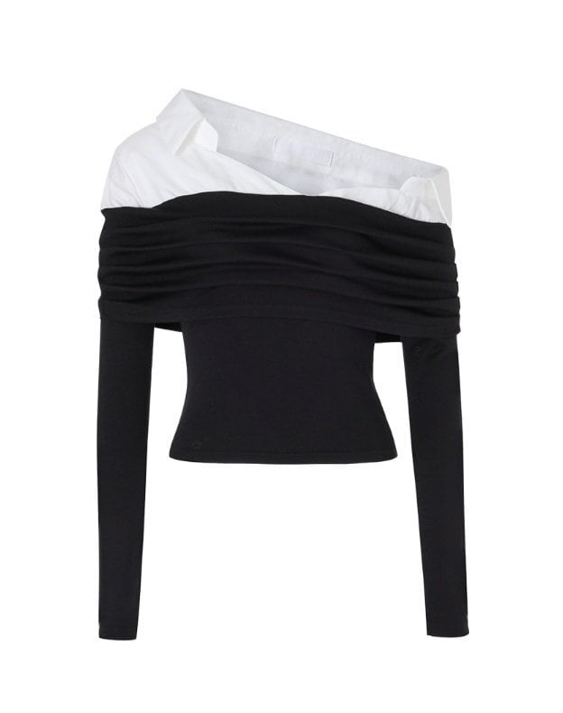 【NOT YOUR ROSE】HOOK SQUARE TOP ☆IVEウォニョン着用☆ ☆IVE ウォニョン 着用!!【NOT YOUR ROSE】Lily top (Black