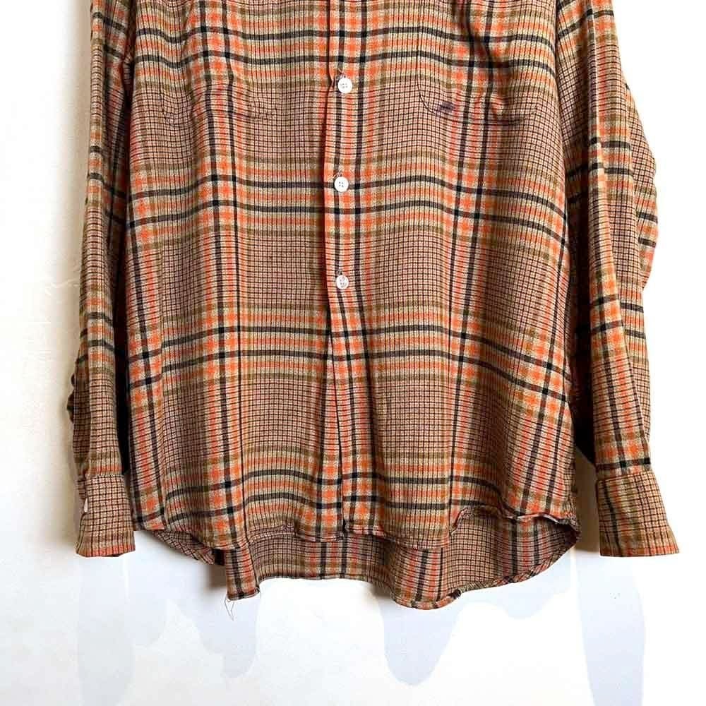 Sears】Vintage Open Collar Rayon Shirt【1960s-】 | beruf
