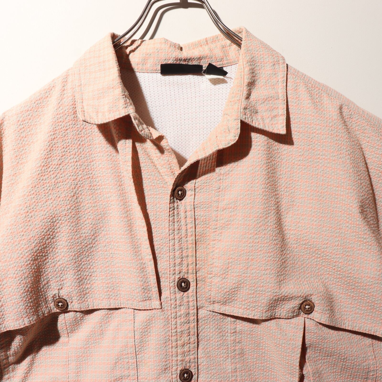美品 2XL 02年 ペールピンク Tropical Flats Shirt パタゴニアシャツ 