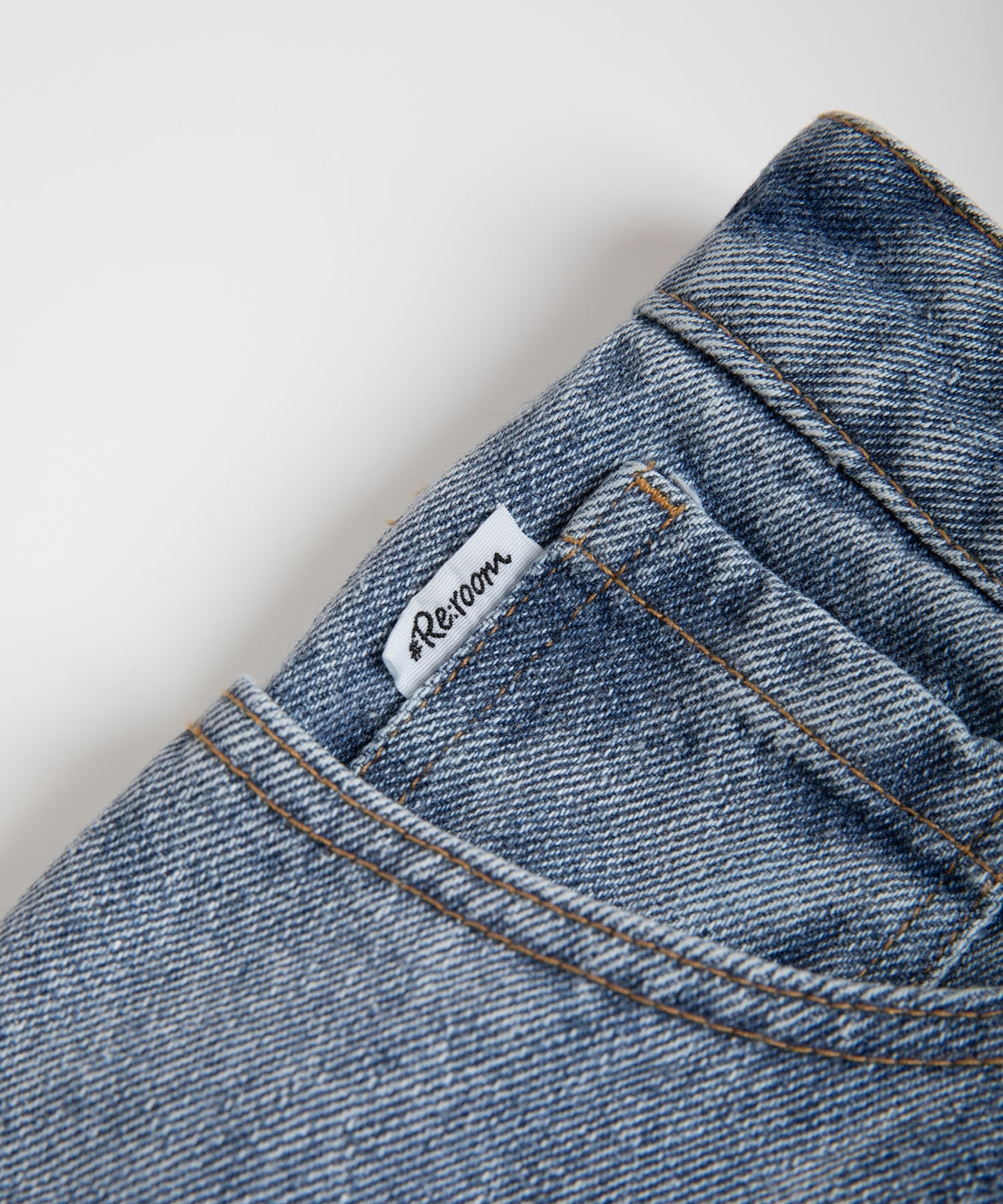 【#Re:room】VINTAGE TUCK WIDE DENIM［REP208］