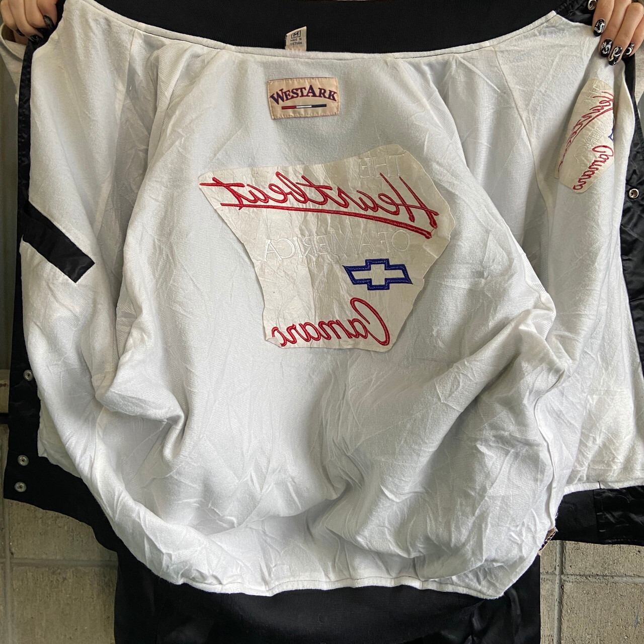 80〜90年代 CHEVROLET Heartbeat of America シボレー バックロゴ刺繍 