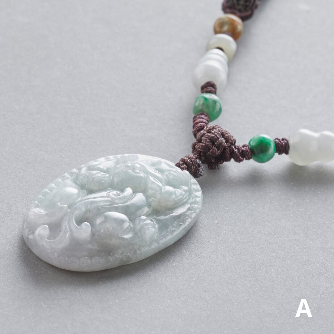本翡翠 貔貅 ネックレス 新品3174 | ANAV.IT