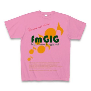 fm GIG オリジナルTシャツ（ピンク）